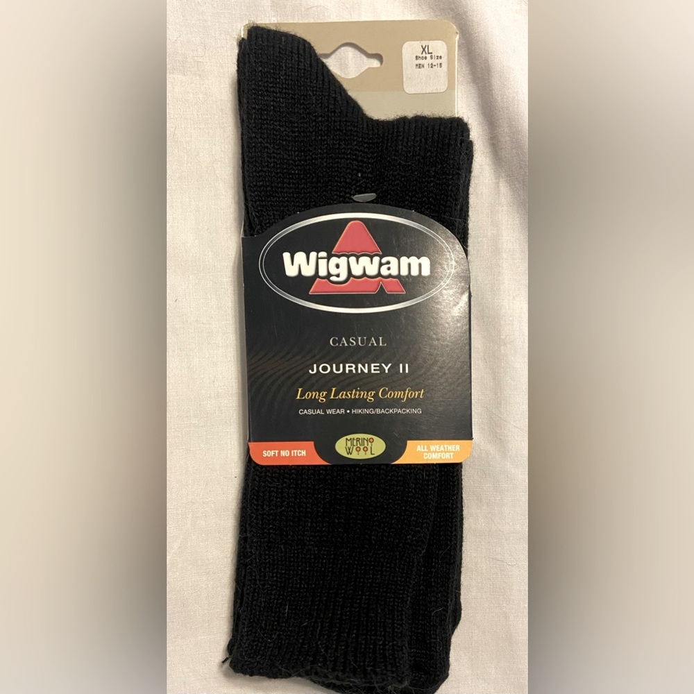 Wigwam Merino Wool Silk Hiker Heavyweight Socks F2406, Size X-Large (Men’s 12-15